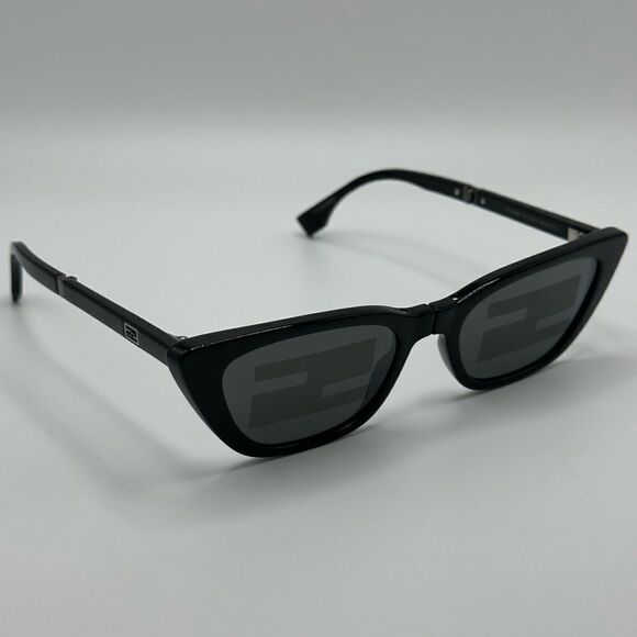 FENDI Sunglasses FE40089I 5301C Shiny Black/Smoke Mirror Pattern NEW main image 8